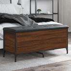 vidaXL Opbergbankje 102x42x45 cm bewerkt hout bruin, Verzenden, Nieuw