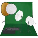 vidaXL Fotostudioset met verlichtingsset, achtergrond en, Audio, Tv en Foto, Verzenden, Nieuw