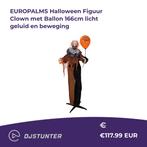 EUROPALMS Halloween Figuur Clown Met Ballon 166cm Licht, Muziek en Instrumenten, Nieuw
