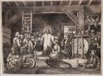 Jacob Smits (1855-1928) - Christus predikend in de schuur, Antiquités & Art
