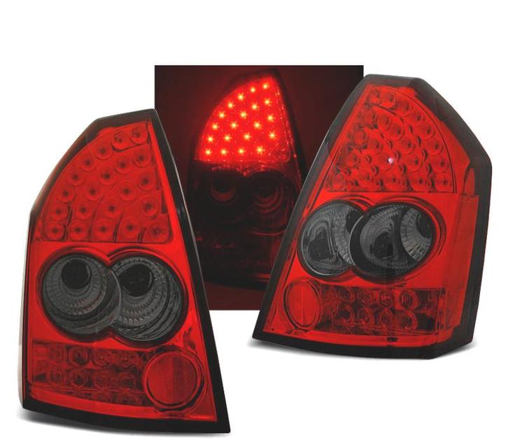 FEUX ARRIÈRE POUR CHRYSLER 300C 05-08 LED ROUGE FUMÉ, Auto-onderdelen, Verlichting, Verzenden