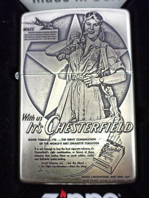 Zippo - Zippo Custom - Chesterfield - WAFS - Sans Prix de, Verzamelen, Rookartikelen, Aanstekers en Luciferdoosjes