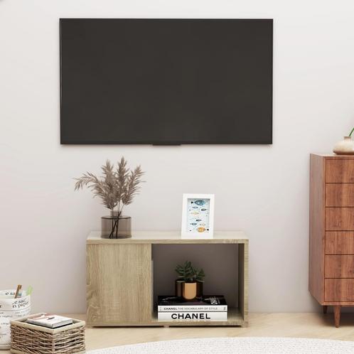 vidaXL Tv-meubel 60x24x32 cm bewerkt hout sonoma, Maison & Meubles, Armoires | Mobilier de télévision, Envoi