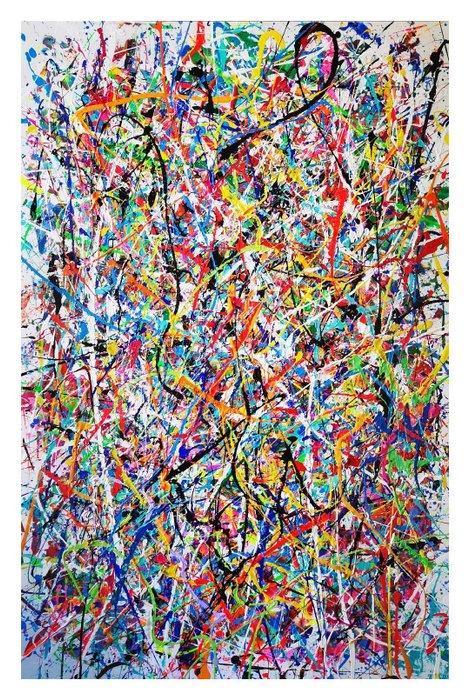Giovanni Daurea - ABS LABYRINTH 10 (XXL), Antiek en Kunst, Kunst | Schilderijen | Modern