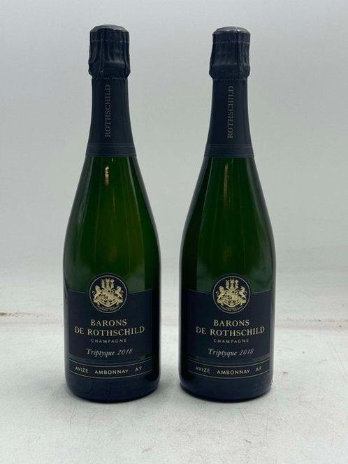 2018 Barons de Rothschild, Triptyque - Champagne Brut - 2, Collections, Vins