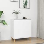 vidaXL Buffet avec pieds en bois massif blanc bois, Maison & Meubles, Verzenden, Neuf