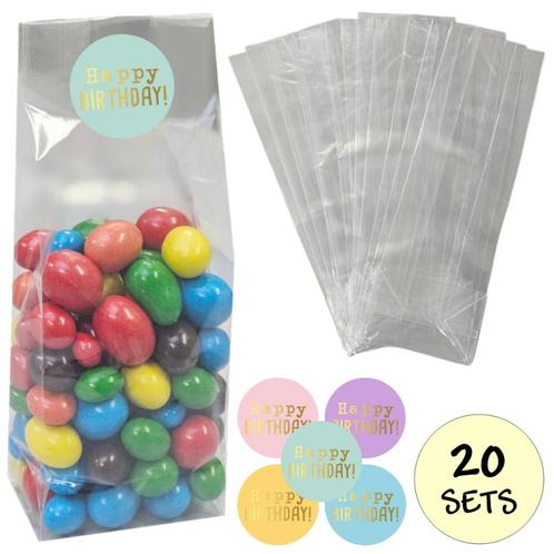 Fako Bijoux® - Uitdeelzakjes Met Sluitstickers - 20 Stickers, Divers, Emballage cadeau, Envoi