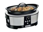 Crock Pot CR605 - Slowcooker - 5.7 liter - Zilver/Zwart, Verzenden, Nieuw in verpakking