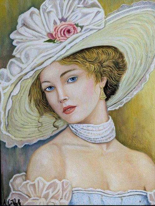 Antonio Costabile (1966) - Eleganza, Antiquités & Art, Art | Peinture | Classique