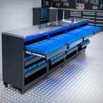 Datona Werkbank PREMIUM RVS werkblad met opbergbakken – 272, Ophalen of Verzenden, Nieuw