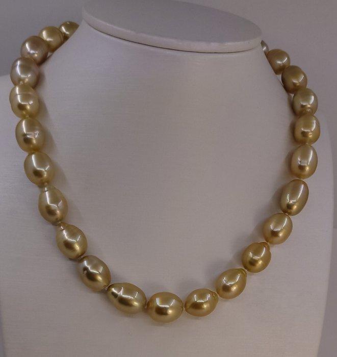 Halsketting - 14 karaat Geel goud, PSL Certified Deep Golden, Handtassen en Accessoires, Kettingen