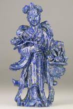 Statue, Kwanyin - Sculpture - Lapis Lazuli - Chine - Début