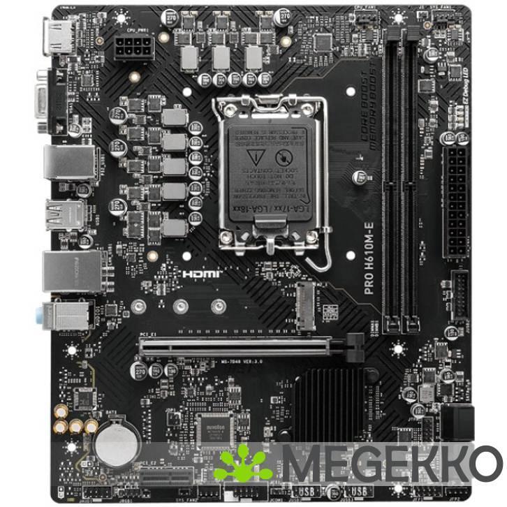 MSI PRO H610M-E, Computers en Software, Overige Computers en Software, Nieuw, Verzenden