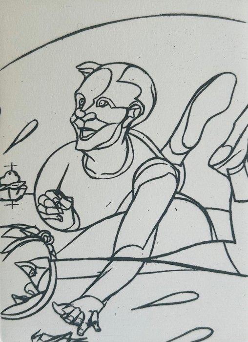 Valerio Adami (1935) - Sans-titre - Eau-forte originale, Antiquités & Art, Antiquités | Autres Antiquités