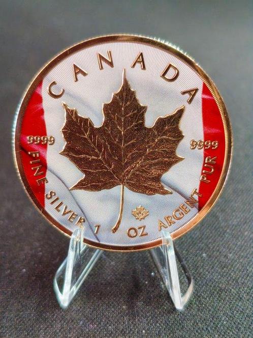 Canada. 5 Dollars 2019 Maple leaf, Canada flag 1 oz .999, Postzegels en Munten, Munten | Europa | Niet-Euromunten