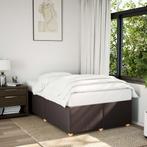 vidaXL Bedframe zonder matras 120x190 cm stof donkerbruin, Verzenden, Nieuw