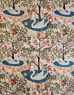 Tissu style Josef Frank Le cygne -300x280cm - Sélection