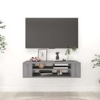 vidaXL Tv-hangmeubel 100x30x26,5 cm bewerkt hout grijs, Huis en Inrichting, Verzenden, Nieuw