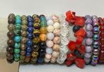 Minéraux naturels : Coral ; Prehnite ; Nephrite ; Rhodonite, Verzamelen, Mineralen en Fossielen