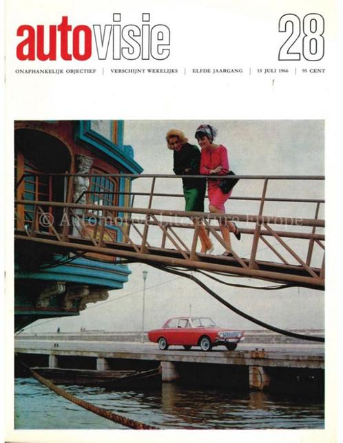 1966 AUTOVISIE MAGAZINE 28 NEDERLANDS, Livres, Autos | Brochures & Magazines, Enlèvement ou Envoi