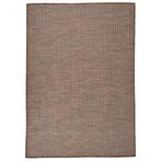 vidaXL Buitenkleed platgeweven 160x230 cm bruin, Verzenden, Nieuw