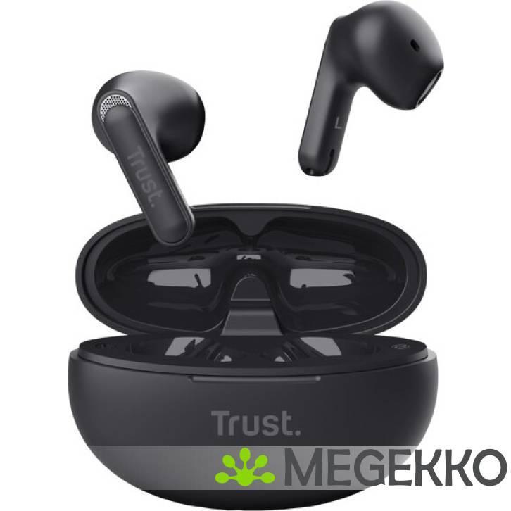 Trust Yavi True Wireless In-ear Draadloos Zwart, Audio, Tv en Foto, Hoofdtelefoons, Nieuw, Verzenden
