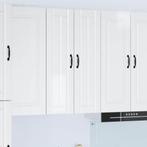 vidaXL Keuken Kast Hoogglans wit 60 x 31 x 100 cm Bewerkt, Huis en Inrichting, Verzenden, Nieuw