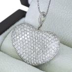 Zonder Minimumprijs - Hanger - 18 karaat Witgoud, HRD -, Handtassen en Accessoires, Antieke sieraden