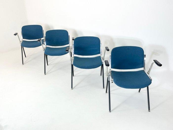 Emmegi - Paolo Favaretto - Stoel (4) - Agora - Metaal,, Antiek en Kunst, Antiek | Meubels | Stoelen en Sofa's