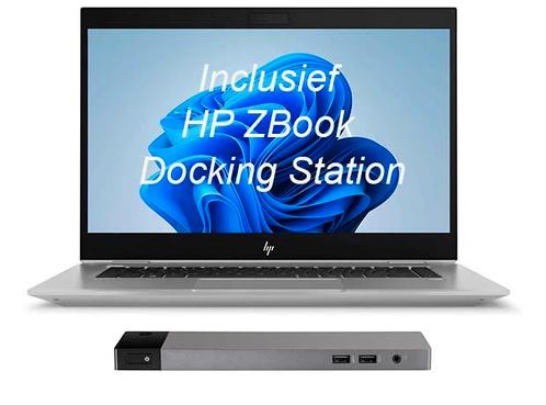HP ZBook Studio G5 i7 9e Gen 15,6 16GB Nvidia P1000 + HP, Computers en Software, Dockingstations, Ophalen of Verzenden