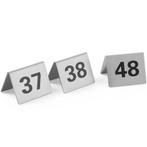 Tafelnummers | RVS | 37 t/m 48 | 12 Stuks | 50x35x40(h)mm, Verzenden, Nieuw in verpakking