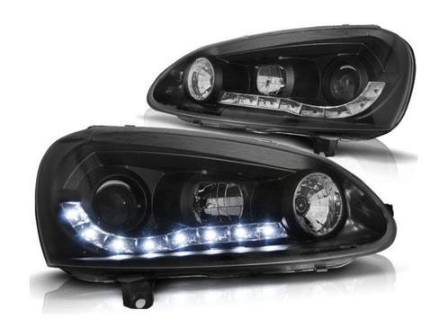 LED DRL Daylight Black koplampen geschikt voor VW Golf 5, Auto-onderdelen, Verlichting, Nieuw, Volkswagen, Verzenden
