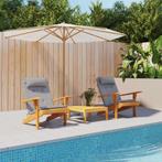 vidaXL Stoelkussens 2 st Adirondack oxford stof grijs, Huis en Inrichting, Woonaccessoires | Kussens, Verzenden, Nieuw