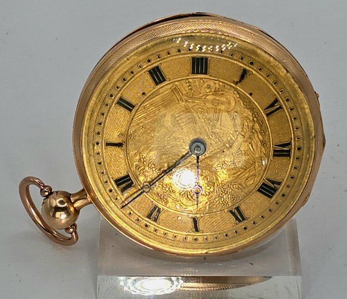 Geneve - 18kt Gold Lepine Musiktaschenuhr - Quarter Repeater, Handtassen en Accessoires, Horloges | Heren