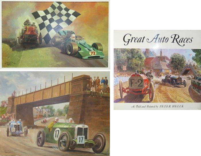 Frits Pieters (1915-2002), Peter Helck(XX) - Tourist Trophy,, Antiek en Kunst, Kunst | Schilderijen | Klassiek