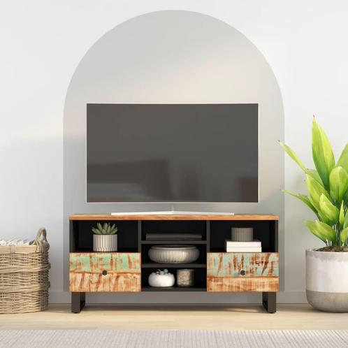 vidaXL Tv-meubel 100x33x46 cm massief hout gerecycled en, Huis en Inrichting, Kasten |Televisiemeubels, Nieuw, Verzenden