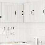 vidaXL Keukenwandhoekkast Kalmar bewerkt hout wit, Huis en Inrichting, Verzenden, Nieuw