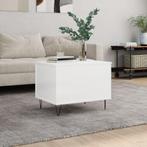 vidaXL Table basse Blanc brillant 60x44,5x45 cm Bois, Maison & Meubles, Tables | Tables de salon, Neuf, Verzenden