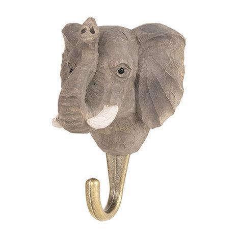 Kapstokhaak hout wandhaak kapstok Wildlife Garden OLIFANT, Maison & Meubles, Accessoires pour la Maison | Portemanteaux