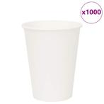 vidaXL Papieren koffiekopjes 1000 st 12oz 300 ml wit, Verzenden