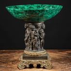 Vaas  - Antieke bronzen en malachietvaas - Napoleon