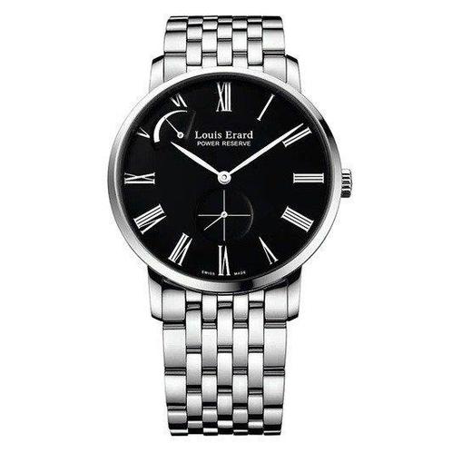 Louis Erard - Excellence Collection Black - 53230AA12.BMA35, Handtassen en Accessoires, Horloges | Heren