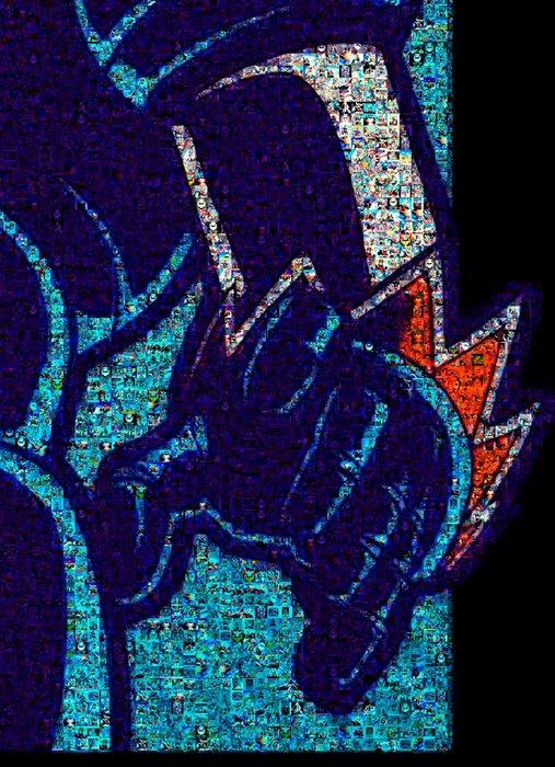 David Law - Crypto Goldorak IX - Format XL 60x90, Antiquités & Art, Art | Objets design