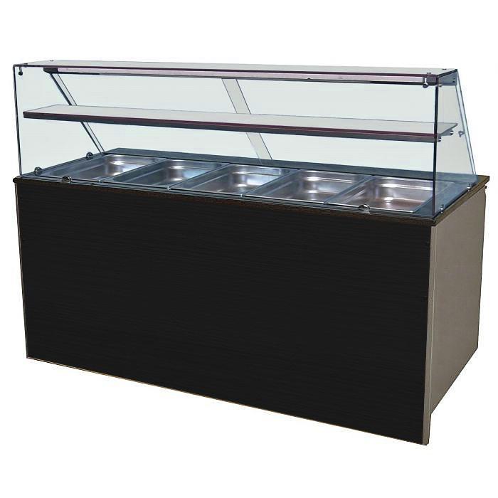 Gekoeld buffet voor 5x GN 1/1 met houten frontpaneel | 1800, Zakelijke goederen, Horeca | Keukenapparatuur, Koelen en Vriezen