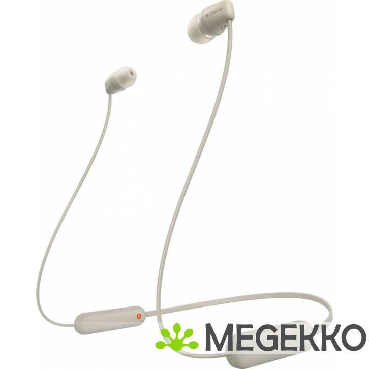 Sony WI-C100 In-ear Draadloos Beige, Audio, Tv en Foto, Hoofdtelefoons, Nieuw, Verzenden