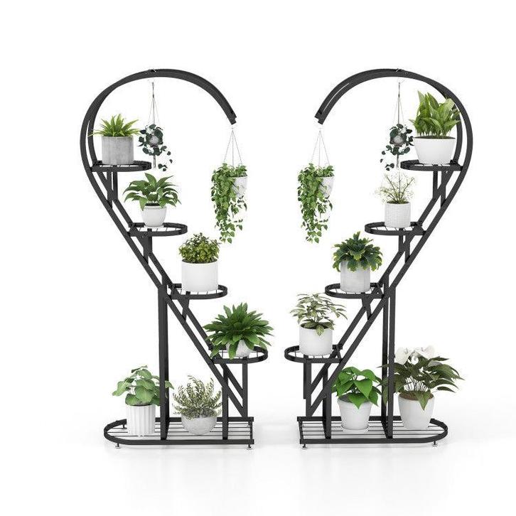 2dekans | Coast 2-Delige Metalen Plantenstandaard - 68,5 x, Tuin en Terras, Overige Tuin en Terras, Ophalen of Verzenden