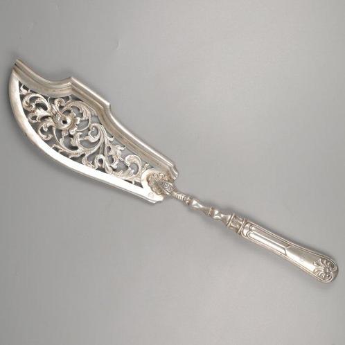 Joseph Wagner, Wenen 1844 - Visschep - Serveerset voor vis -, Antiek en Kunst, Antiek | Zilver en Goud