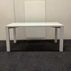 design tafel Twinform 160x80 cm, hoogglans wit MDF, Huis en Inrichting, Gebruikt