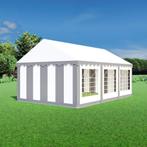 Partytent 4x6 PVC - Classic | Grijs / wit, Verzenden, Partytent