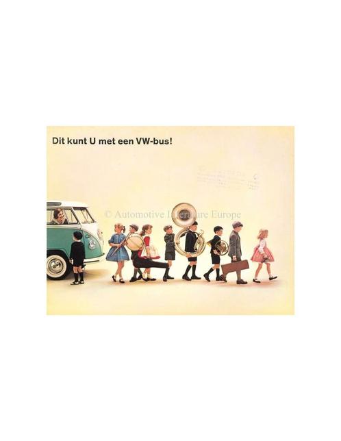1962 VOLKSWAGEN TRANSPORTER BROCHURE NEDERLANDS, Boeken, Auto's | Folders en Tijdschriften, Ophalen of Verzenden